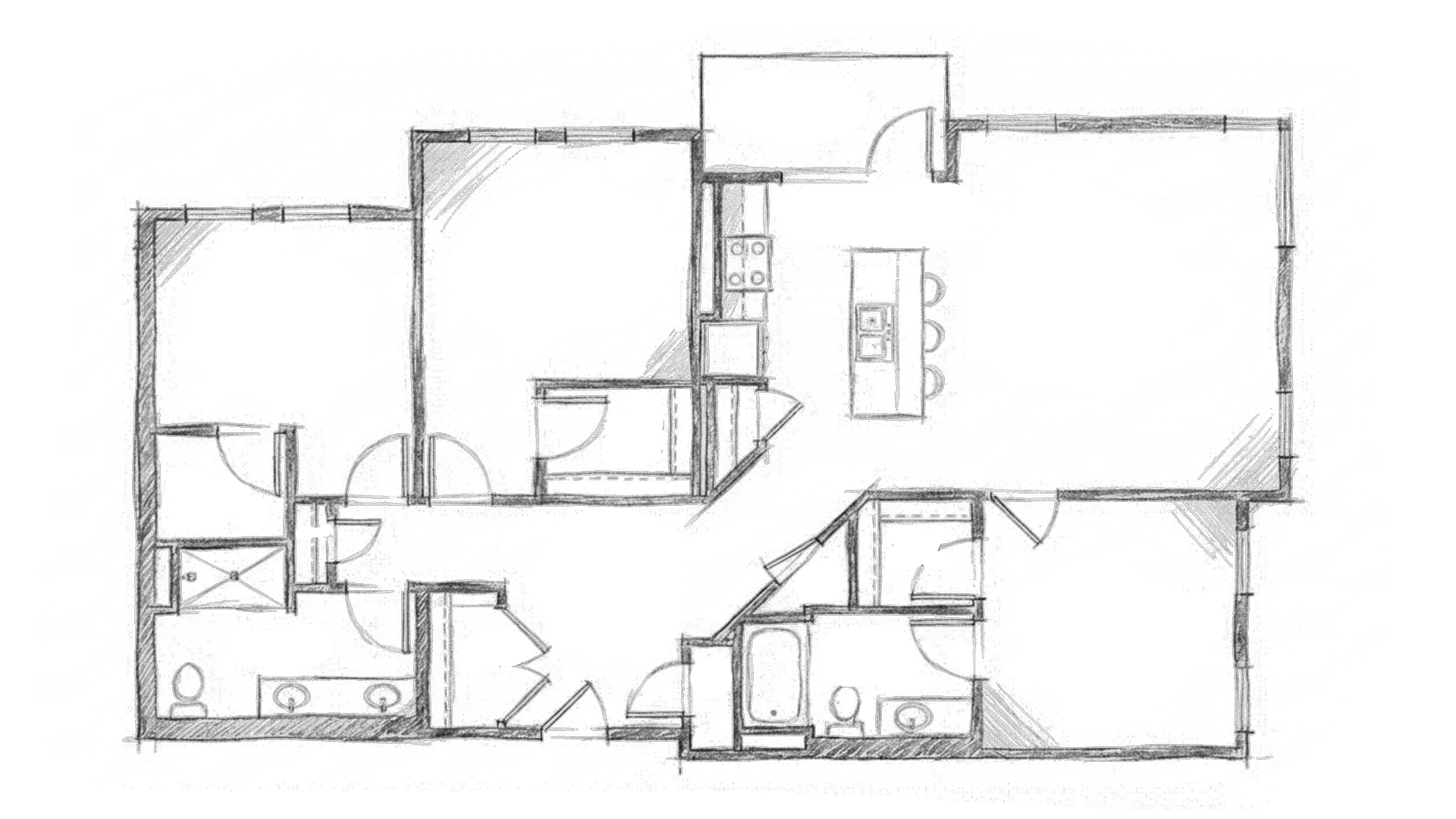Sketch floor plan